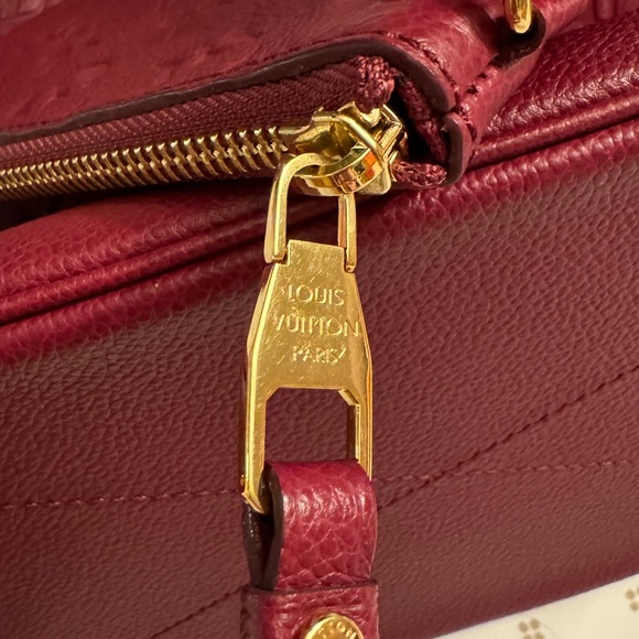 Authentic Louis Vuitton Monogram Empreinte Citadine PM Tote Bag Red - Picture 16 of 16